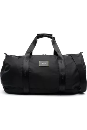 Msgm Men Luggage - Logo-patch holdall bag - Black