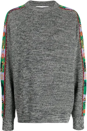 TOGA PULLA Intarsia-knit crew-neck jumper