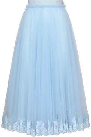 Dolce & Gabbana Lace-trim flared midi skirt