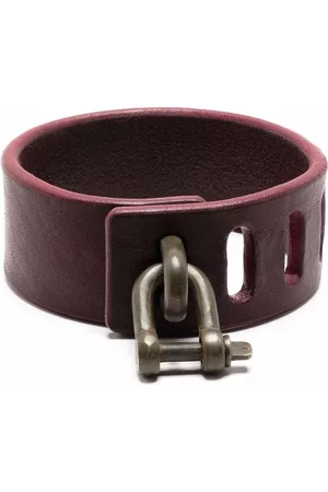 PARTS OF FOUR Charm Bracelets - Restraint-charm leather bracelet - Red