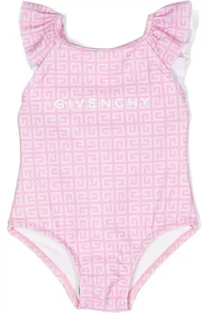 Givenchy 4G ruffled swimsuit - Pink
