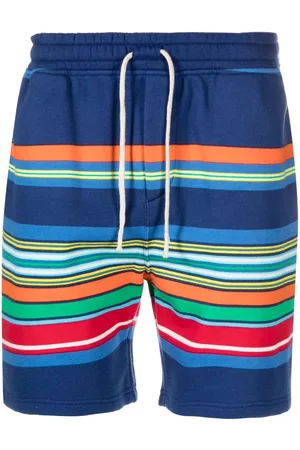 Ralph Lauren Men Sports Shorts - Striped drawstring shorts - Blue