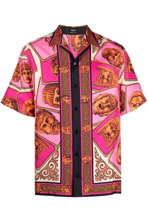 VERSACE Le Maschere short-sleeve shirt - Pink