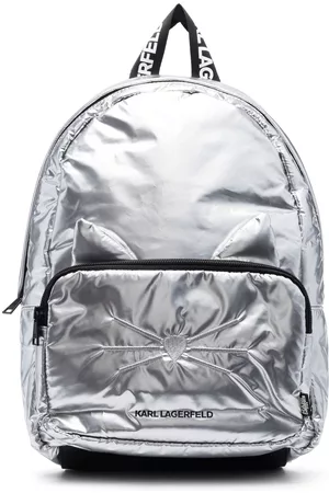 Karl Lagerfeld Rucksacks - Choupette metallic backpack - Silver