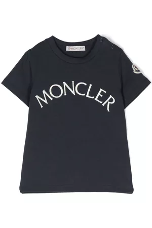 Moncler Logo-print short-sleeved T-shirt - Blue