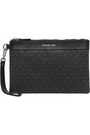 MICHAEL Michael Kors Hudson Logo Monogram Crossbody Bag in Black for Men