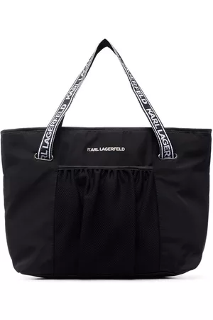 Karl Lagerfeld Logo-print tote bag - Black