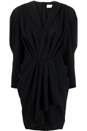 IRO V-neck draped dress - Black