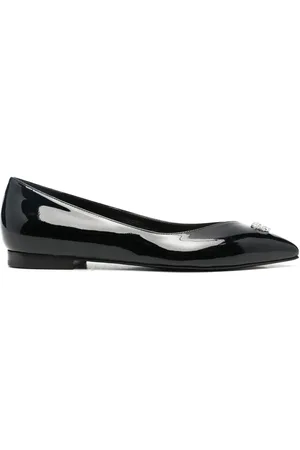 Philipp Plein Skull-stud ballerina shoes