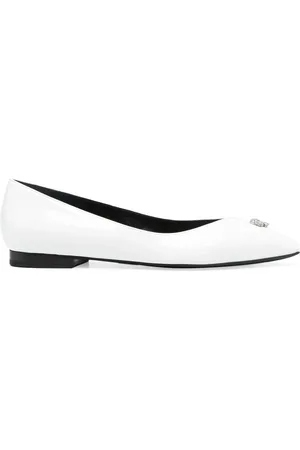 Philipp Plein Skull-stud ballerina shoes