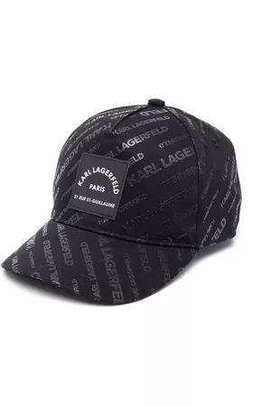 Karl Lagerfeld Girls Caps - Logo-print baseball cap - Black