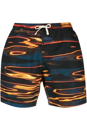 BLUE SKY INN Abstract-print swim shorts
