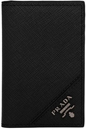 Prada Large Saffiano Leather Wallet With Bow - Farfetch