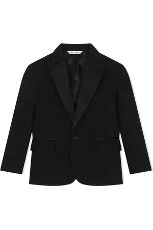 Dolce & Gabbana DG-logo jacquard single-breasted blazer