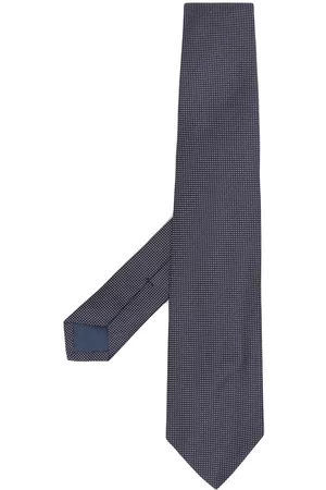 Ralph Lauren Men Bow Ties - Polka dot embroidered tie - Blue