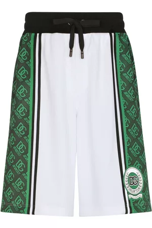 Dolce & Gabbana Monogram-panelled shorts - White