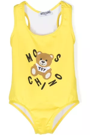 Moschino Teddy bear-print swimsuit - Yellow