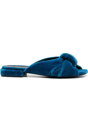 Furla Velvet knot-detail 25mm sandals