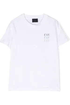 FAY Logo-print cotton T-shirt