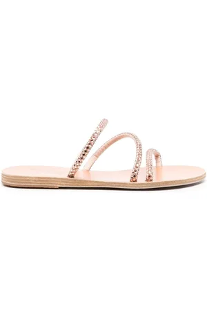 Ancient Greek Sandals Polytimi crystal-embellished sandals