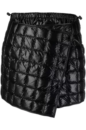 Moncler Quilted asymmetric mini skirt - Black