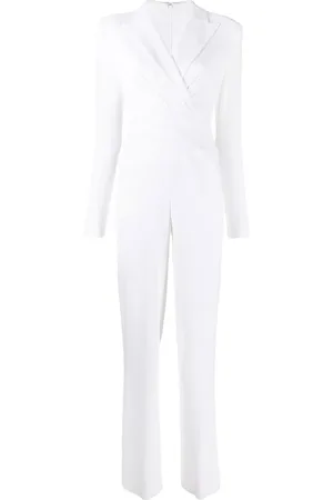 TALBOT RUNHOF Long-sleeve wrap-design jumpsuit