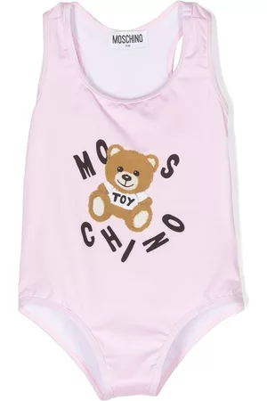 Moschino Girls Swimsuits - Teddy-Bear print swimsuit - Pink