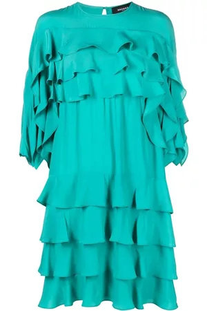 Rochas Ruffled shift dress - Green