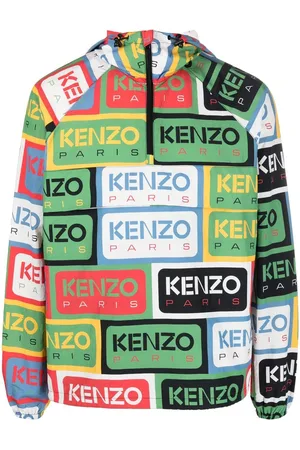Kenzo Labels Half Zip Windbreaker