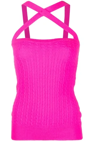 Patou Cable-knit halterneck top