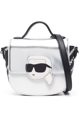 Karl Lagerfeld Bags - Ikonik Karl metallic shoulder bag - Black