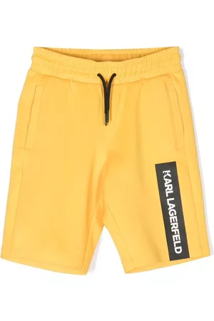 Karl Lagerfeld Logo-print bermuda shorts - Yellow