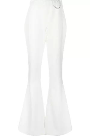 Dsquared2 Logo-chain flared trousers - White