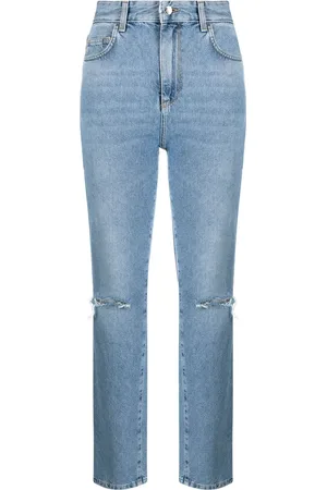 Liu Jo Ripped straight leg jeans