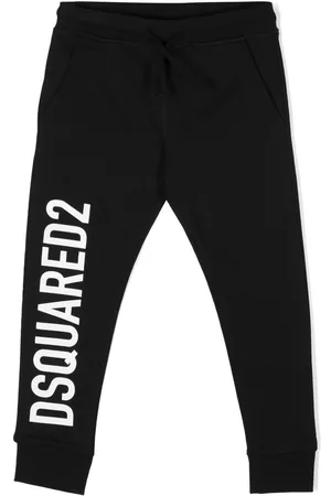 Dsquared2 Logo-print cotton track pants - Black