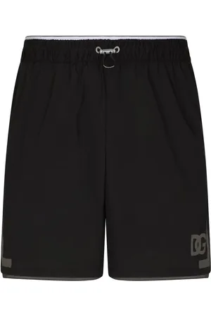 Dolce & Gabbana Thigh-length monogram-print swim shorts