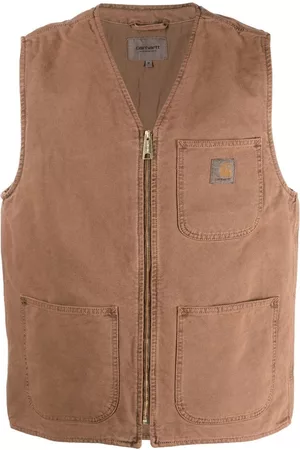 Carhartt Men Waistcoats - Organic cotton denim waistcoat - Brown