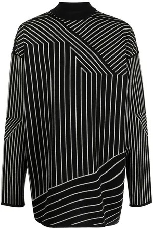 Rick Owens Multi-stripe virgin wool jumper