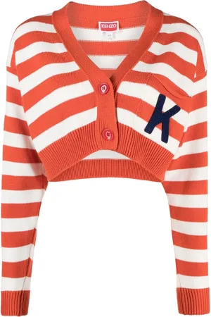 Kenzo Striped cropped cardigan