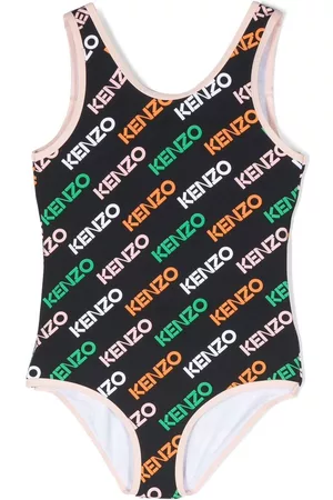 Kenzo All-over logo-print swimsuit - Black