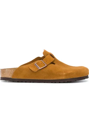 Birkenstock Suede buckle slippers