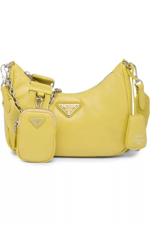 Prada Re-Edition padded shoulder bag - Yellow
