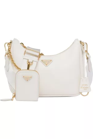 Prada Women Shoulder Bags - Re-Edition 2005 leather shoulder bag - White