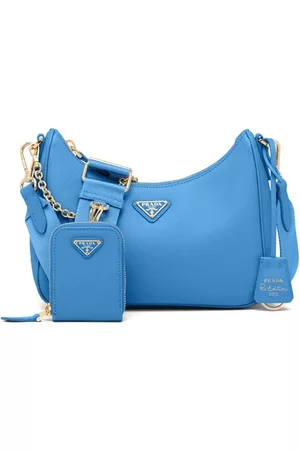 Prada Women Shoulder Bags - Re-Edition 2005 leather shoulder bag - Blue