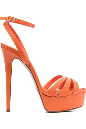 Giuseppe Zanotti Thais 85mm suede sandals - Orange