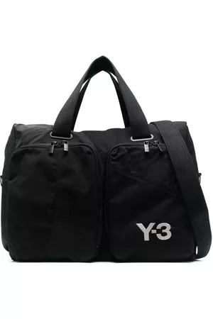 Y-3 Logo-print weekend bag - Black