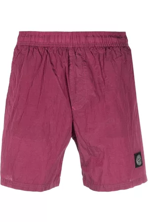 Stone Island Men Sports Shorts - Compass-patch track shorts - Pink