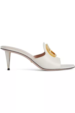 Gucci Blondie 65mm leather mules - White