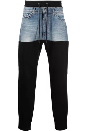 ROMEO HUNTE Patch-work track trousers - Blue
