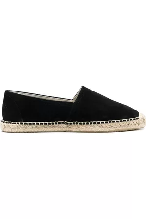 Isabel Marant Men Flat Shoes - Slip-on suede espadrilles - Black